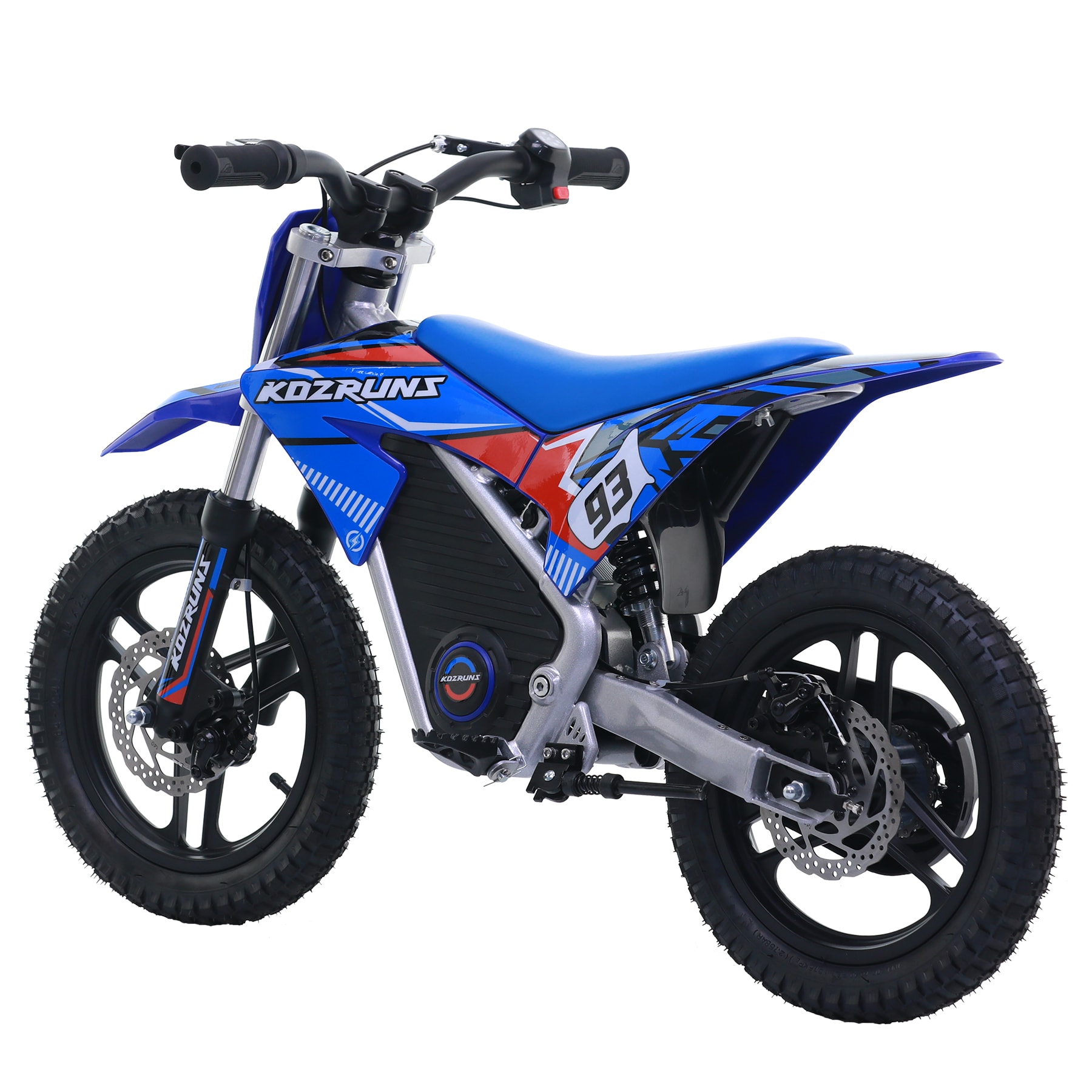MX-E350 - Motocross Bike For Aged 4-8, 350W Internal Transmission Chassis, Maximum Driving Range Of 18km, RGB Support, Front And Rear Shock Springs And Mechanical Disc Brakes_voghion.com